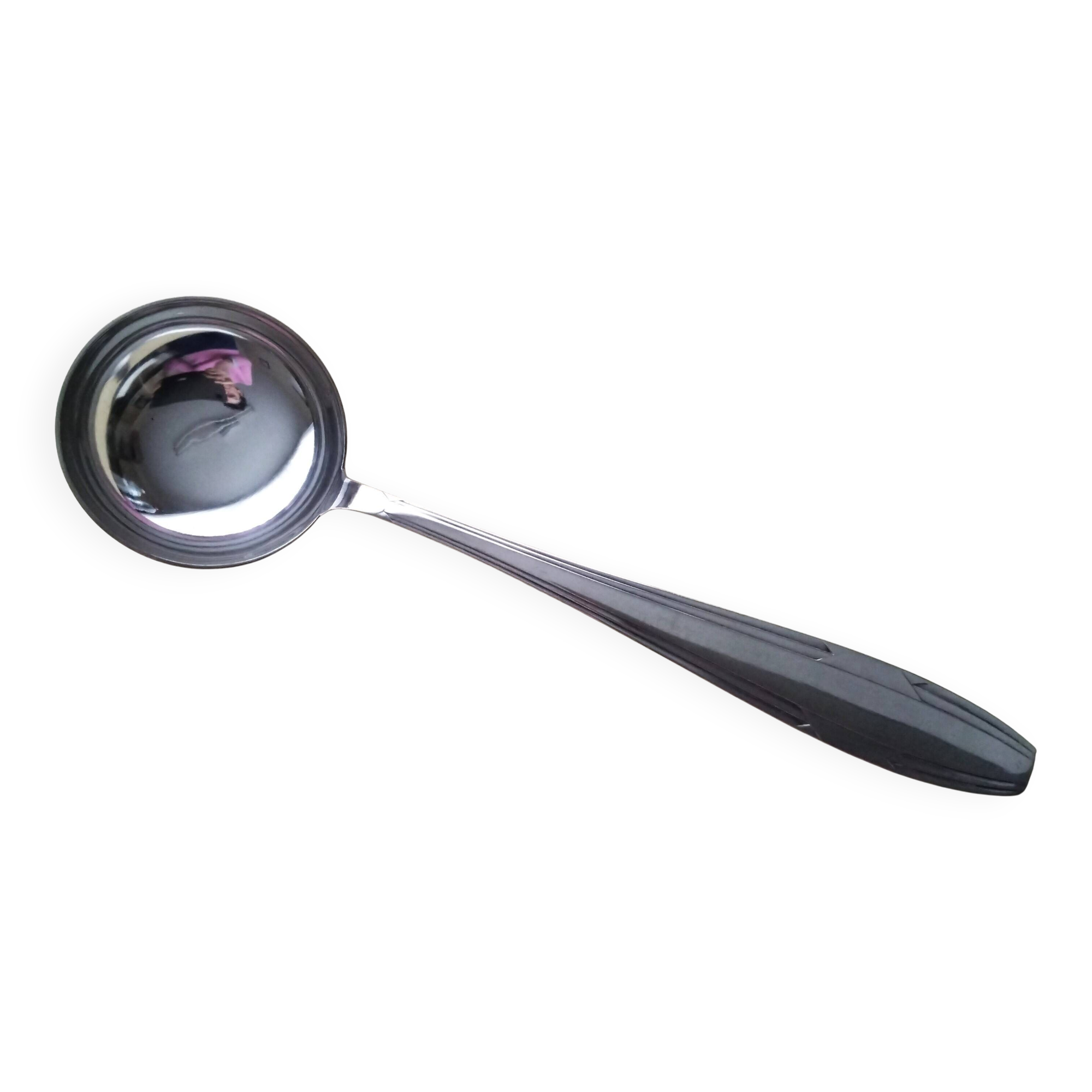 Silver-plated soup ladle