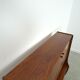 Teak veneer wall cabinet with flap, bar cabinet vintage