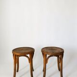 Pair stools signed Baumann