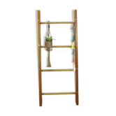 Vintage wooden decorative ladder