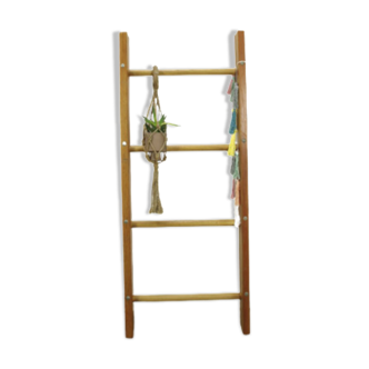 Vintage wooden decorative ladder