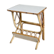 Rattan side table