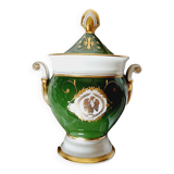 Limoges Porcelain Bombonera Lafarge or Empire Style Tibor or Napoleon