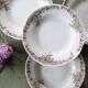 Soup plates x4, Onnaing, Guirlande model, 19th century