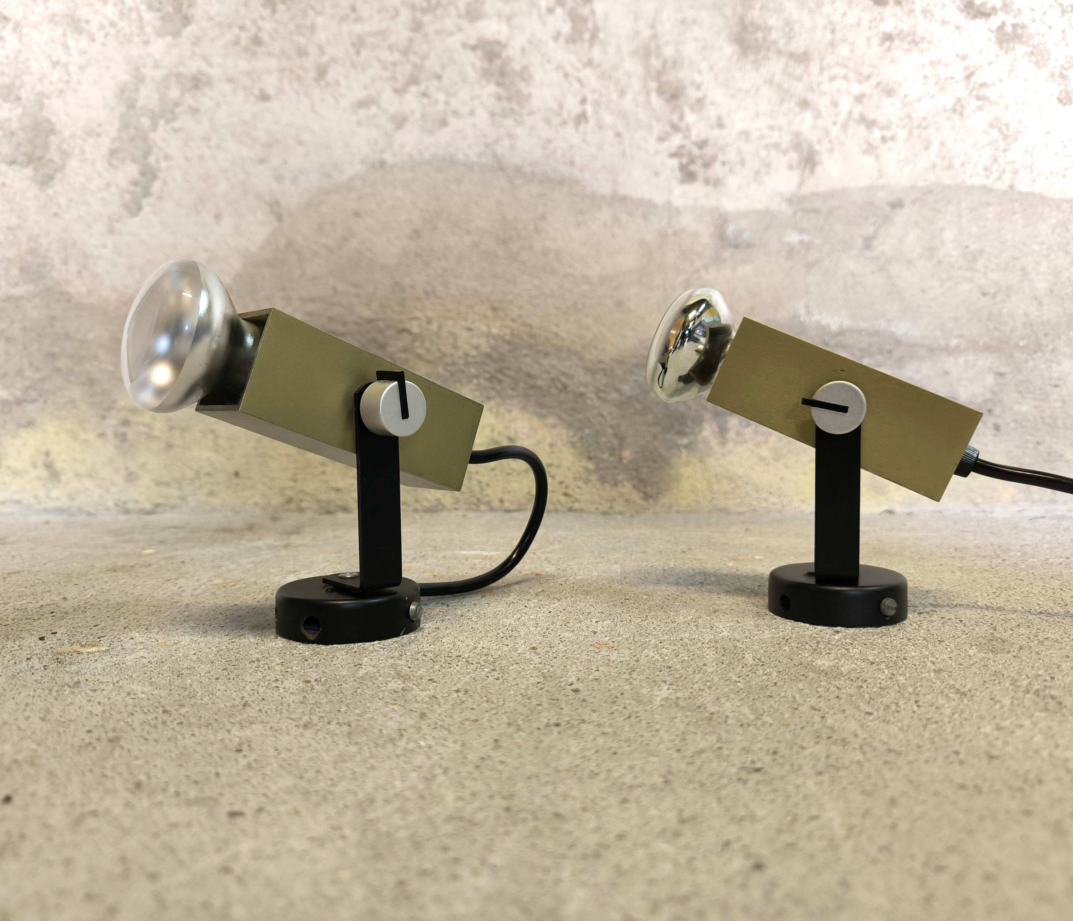 Pair of vintage spotlights