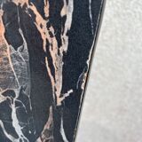 Black marbled formica chairs