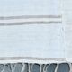 Turkish Vintage Minimalit Striped Kilim Rug, Handmade Oushak Wool Carpet