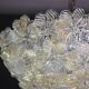 Murano Gold Ceiling Light Flower by Seguso for Venini, Italy, 1960s