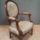Louis XVI style medallion armchair