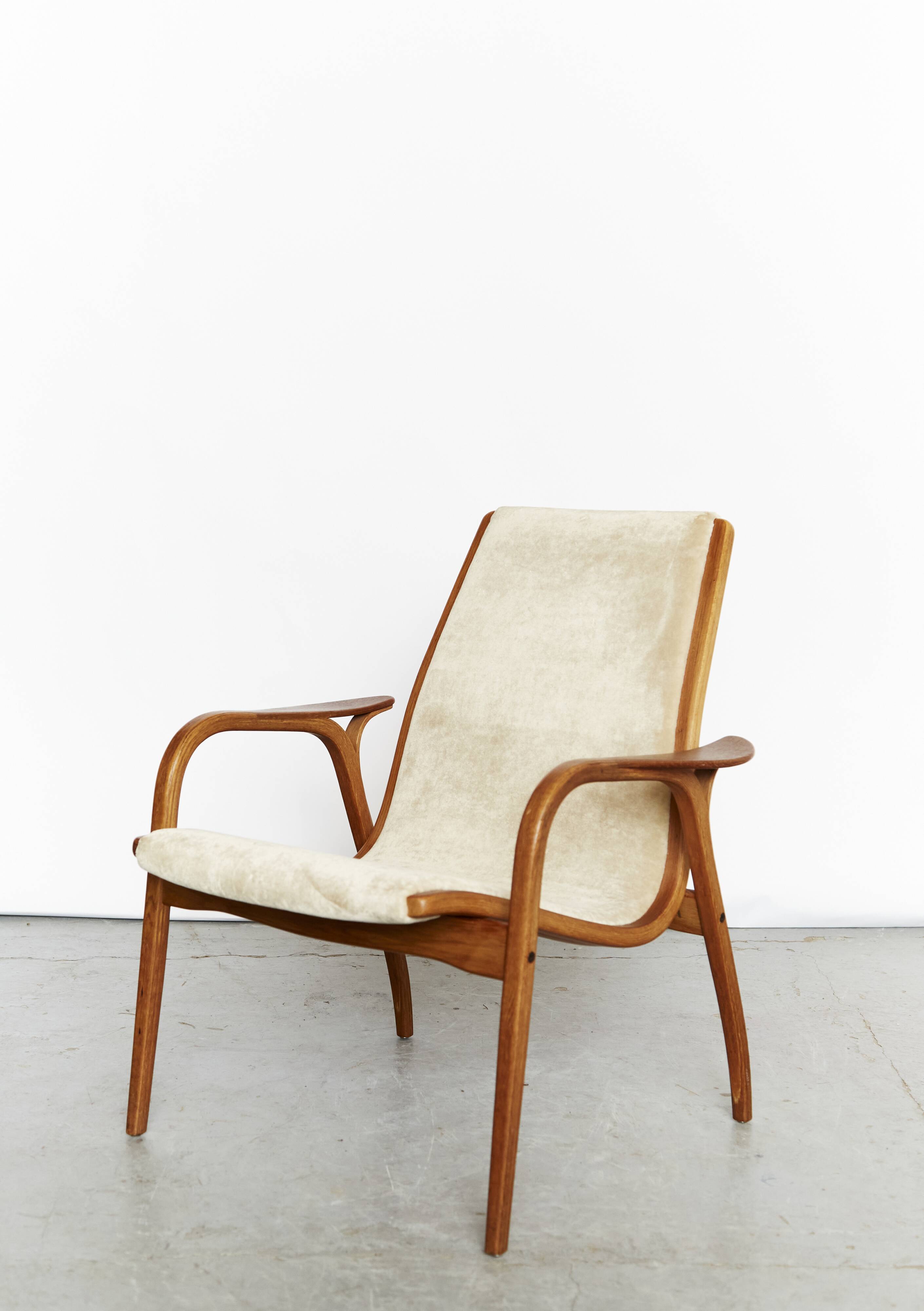 Fauteuil et repose-pieds Lamino par Yngve Ekström pour Swedese