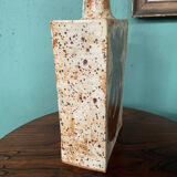 Danish Mid-Century Modern Pottery Table Lamp with Abstract Design 1975