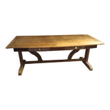 Two-drawer farmhouse table