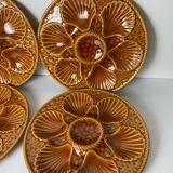 Assiettes à huîtres barbotine