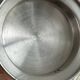 Antique shell butter dish in shiny silver metal