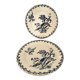 Assiettes plates Gien chardons
