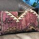 Handmade wool lumbar kilim pillow