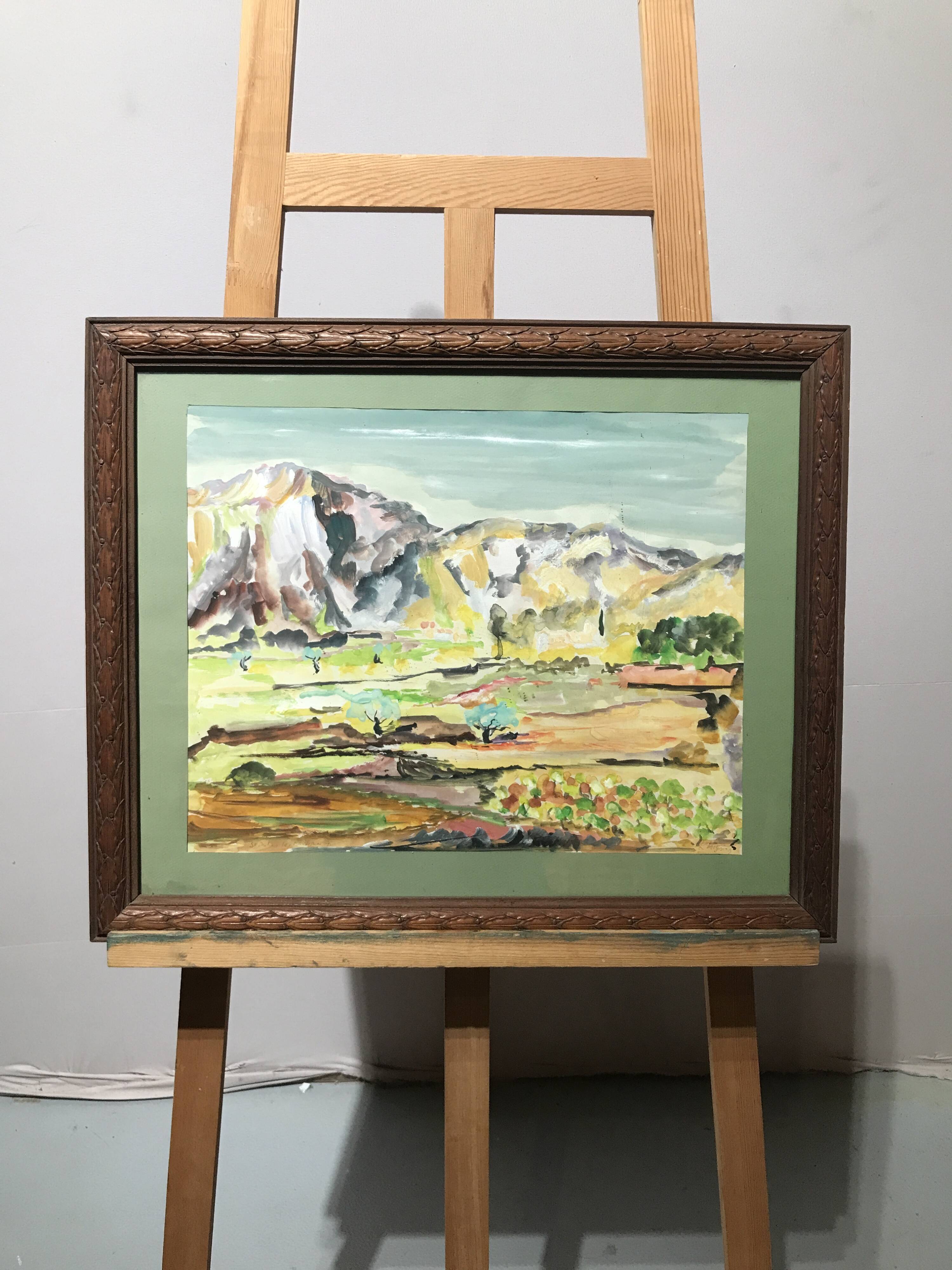 Watercolor of a landscape