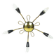 1950s sputnik spider CEILING LAMP brass stilnovo ära mid century