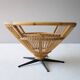 Table basse en rotin
