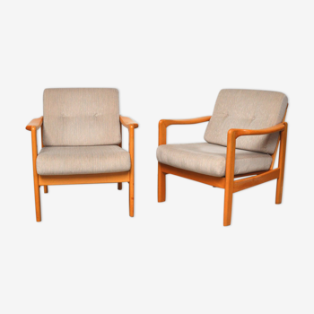 Paire de fauteuils scandinaves 1960s