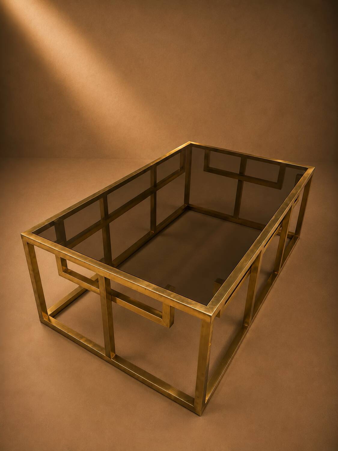 Brass table by J. Lefevre, circa 1970.