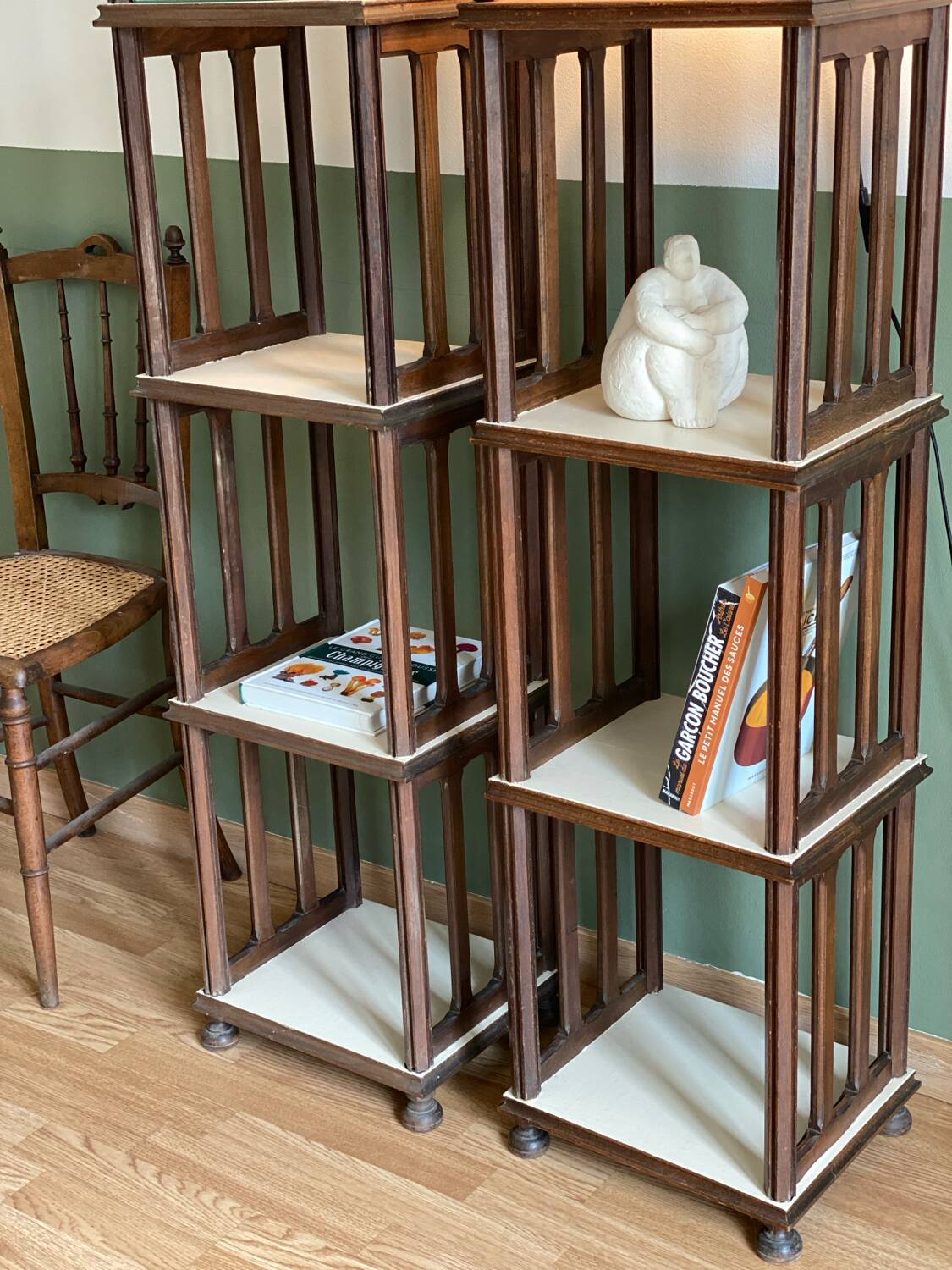 Solid wood bookcase / shelves