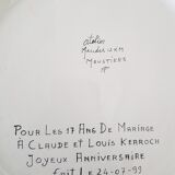 Assiette en faïence de Moustiers