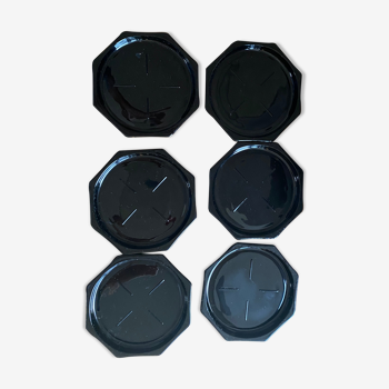 6 Luminarc 'Octime' coasters