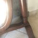 Swivel wooden mirror on stand