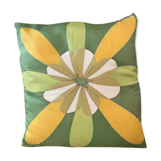 Vintage silk cushion