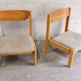 Pair of vintage low chairs