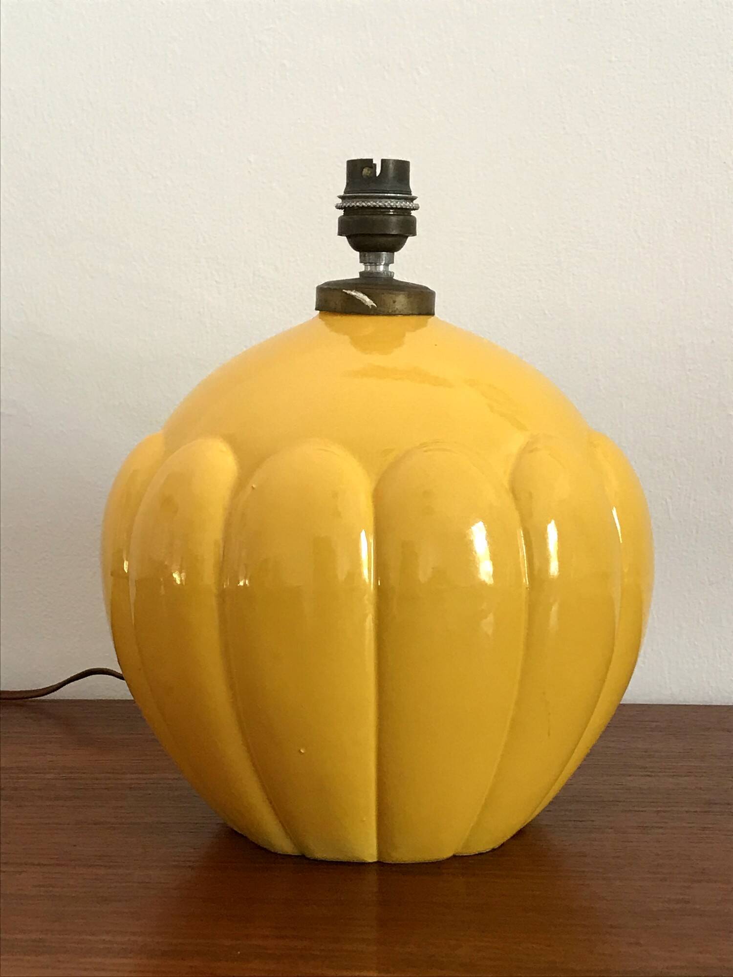 Vintage ceramic lamp by St Clément