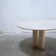 Vintage travertine dining table