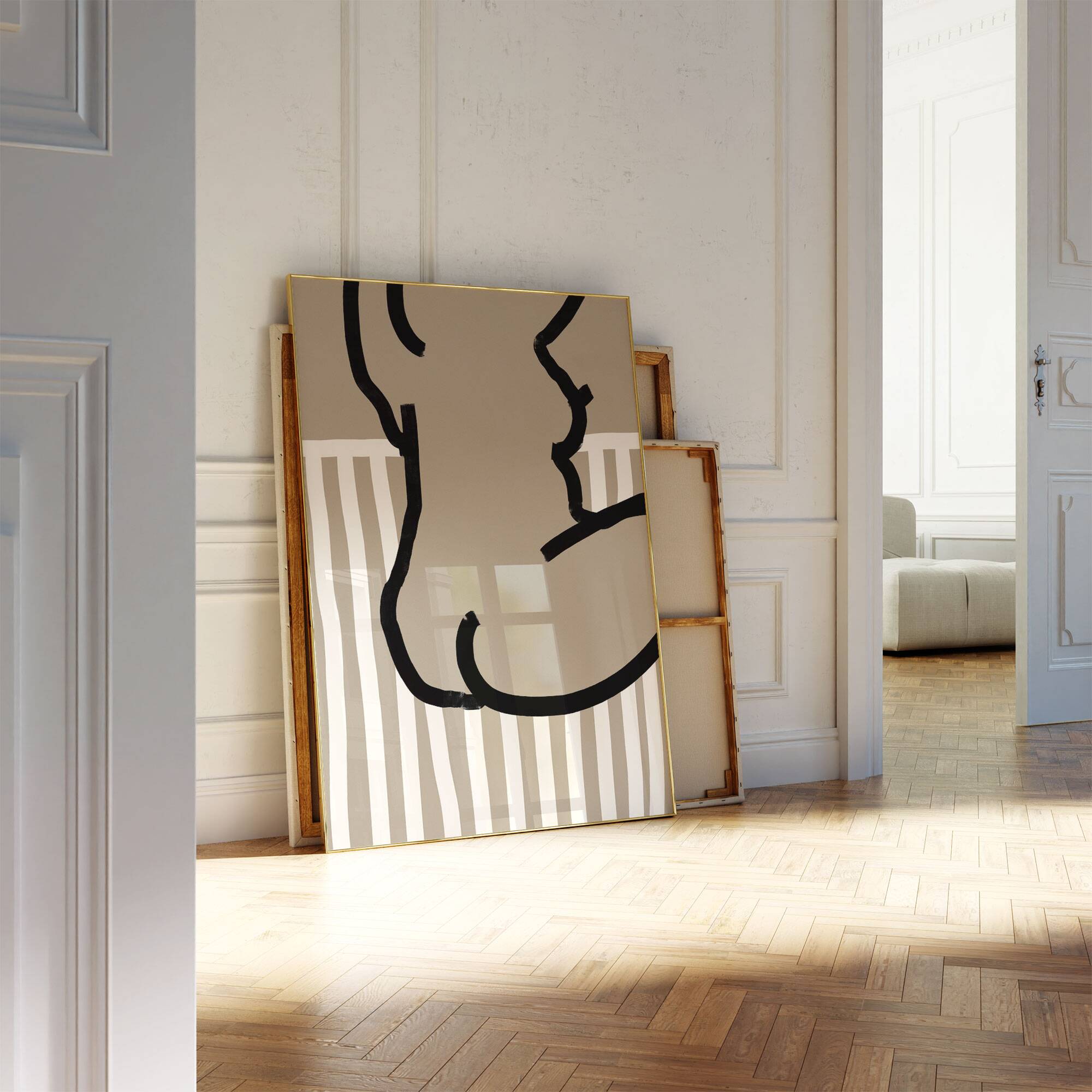 Female figure giclee art print, 50x70cm