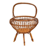 Rattan plant stand