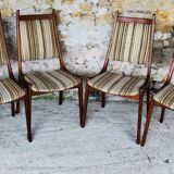 Set of 4 vintage teak chairs by R. Huber & Co., circa 60's