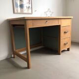 1950s oak desk