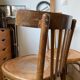 Pair of wooden bistro chairs