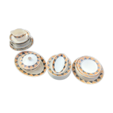 Table service faience badonviller décor etoile