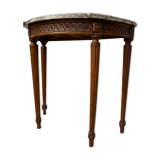 Console half moon natural wood period Louis XVI XVIII th century