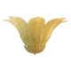 Gold graniglia “leaf” Murano glass wall sconce