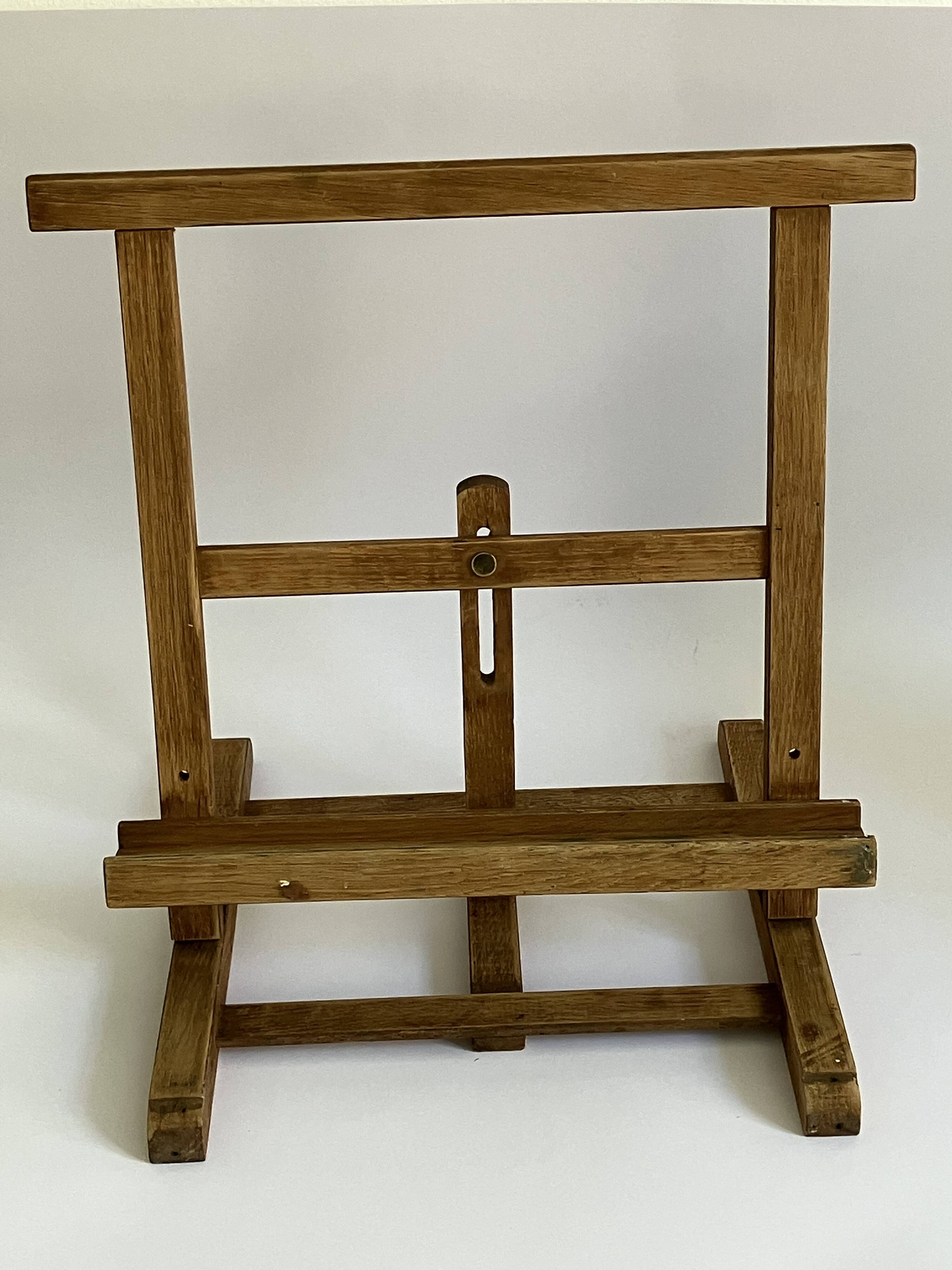 Old table easel, artist accessory
