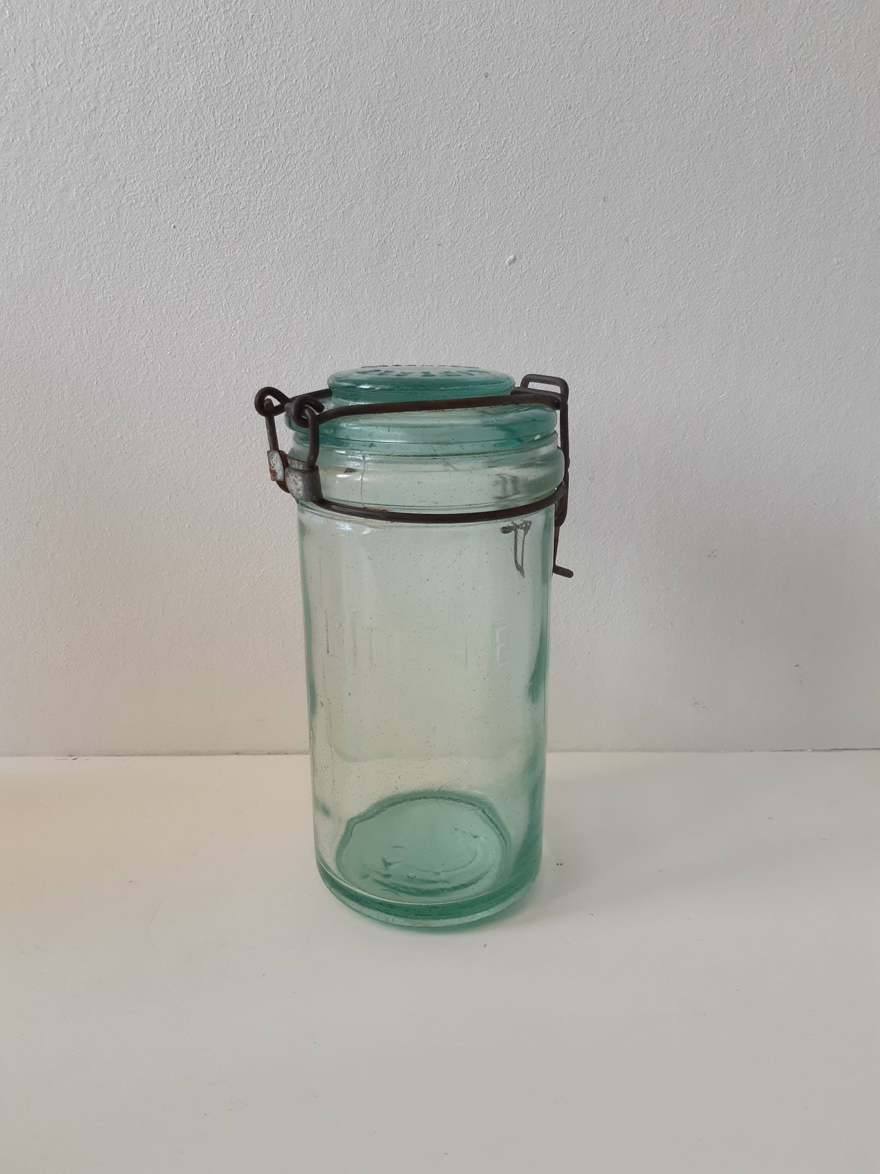 Pot en verre l'idéale vintage