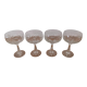 Cut crystal champagne glasses