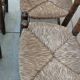 4 antique Provençal wooden chairs