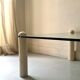thick glass coffee table, Roche Bobois design 1970