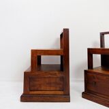 Paire de tables de chevet en bois anciennes