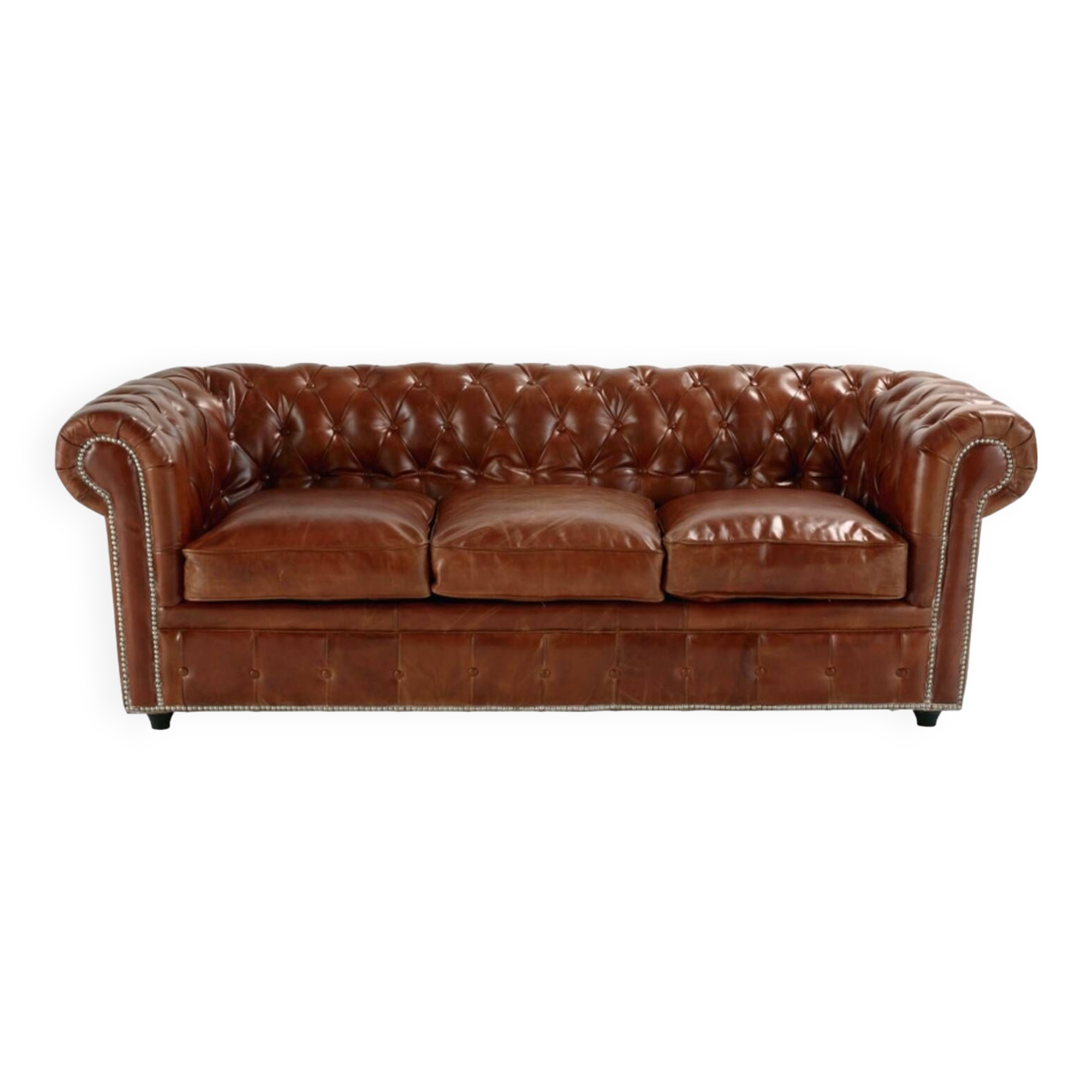 Vintage Chesterfield leather sofa