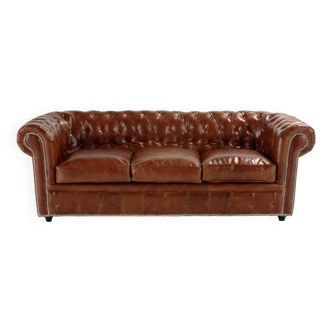 Vintage Chesterfield Leather Sofa