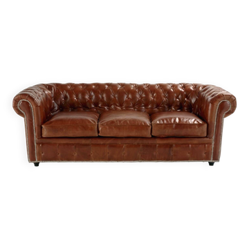 Vintage Chesterfield leather sofa